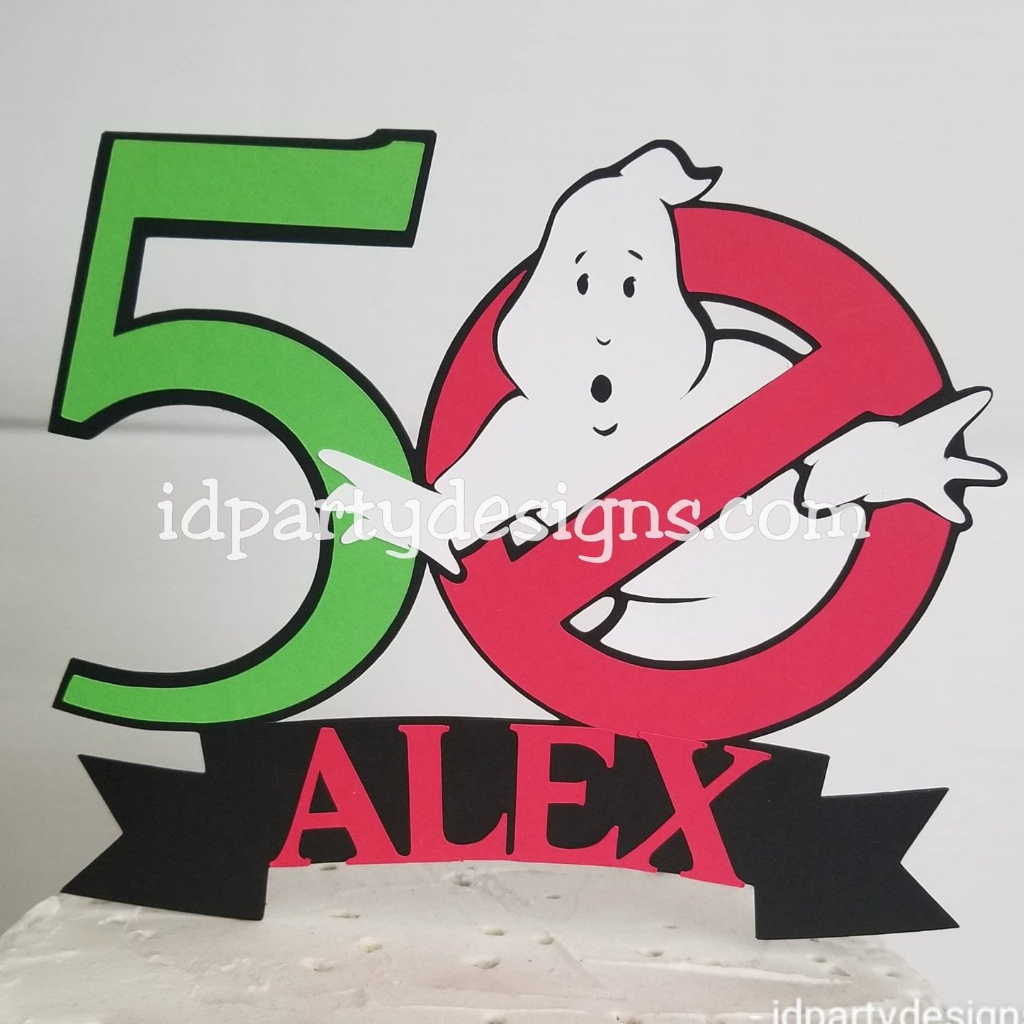 GHOSTBUSTERS CAKE TOPPER Birthday 40th Baby shower Centerpiece i ain't afraid of no ghosts Cake topper Cupcake toppers