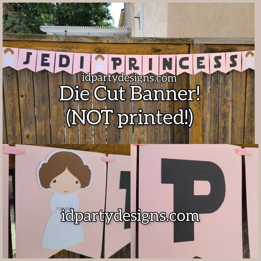 STAR WARS BABY Shower Banner Rose Gold Any Phrase Jedi Princess Princess Leia Its a Girl Baby Princess Yoda Darth Vader Stir Sticks Rey