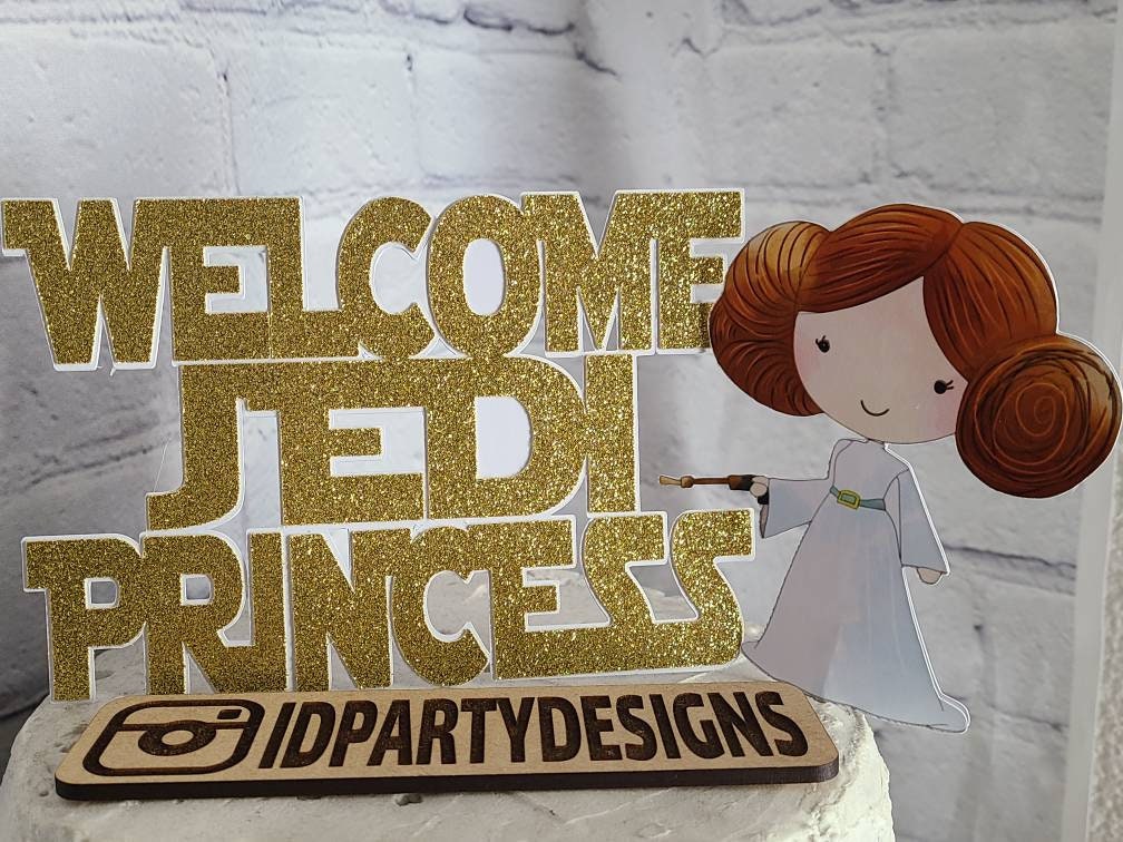 STAR WARS BABY Sith Empress Shower Cake Topper Jedi Princess Princess Leia Its a Girl Baby Princess The Force Yoda Darth