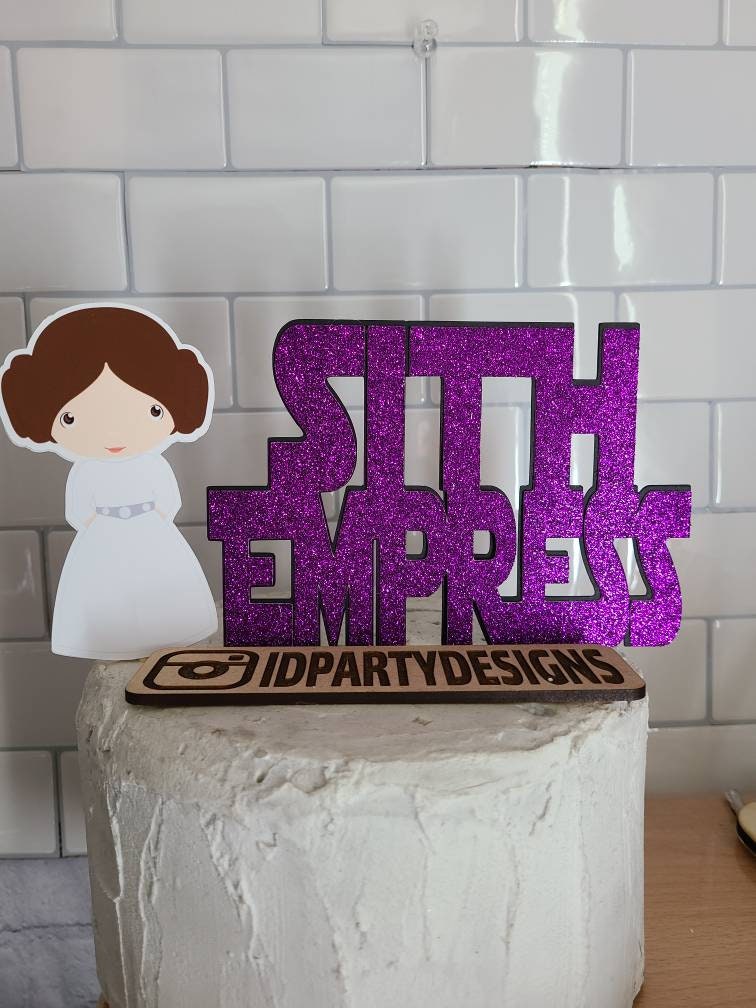 STAR WARS BABY Sith Empress Shower Cake Topper Jedi Princess Princess Leia Its a Girl Baby Princess The Force Yoda Darth