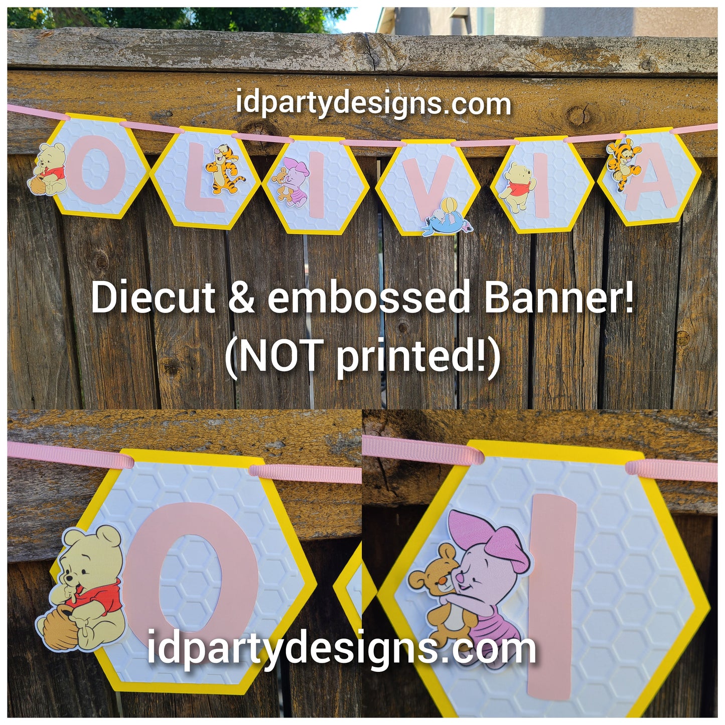 WINNIE THE POOH Banner Baby Shower Winnie the Pooh Birthday Baby Pooh Baby Piglet Baby Tigger Baby Eeyore