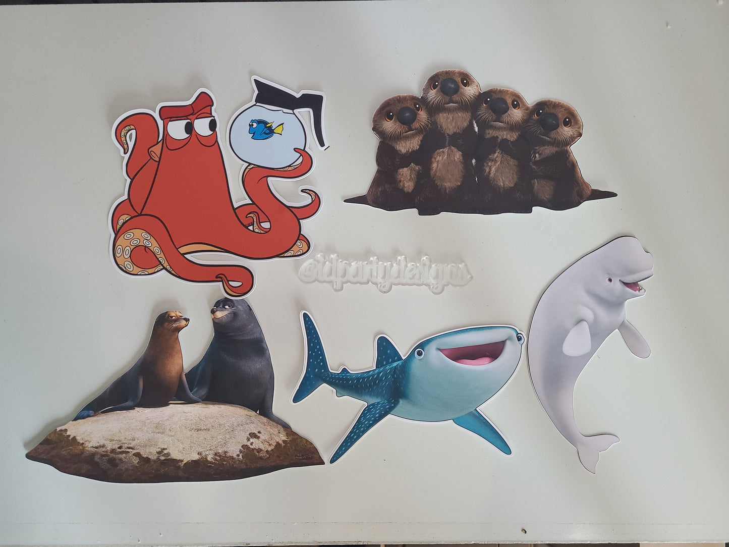 FINDING NEMO DORY Centerpiece Cutouts Cut Outs Bruce Marlin Finding Dory