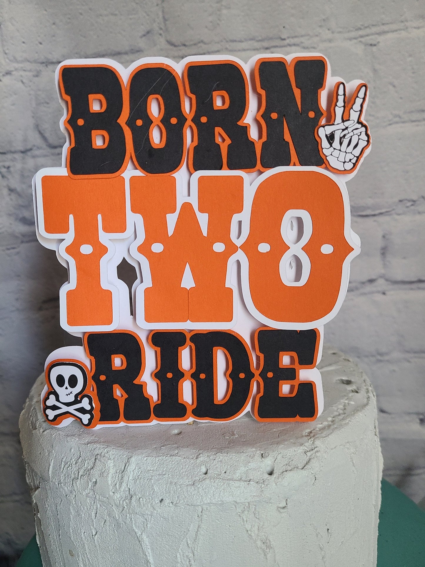 BORN TWO RIDE Born 2 Ride 2nd Birthday Motorcycle birthday