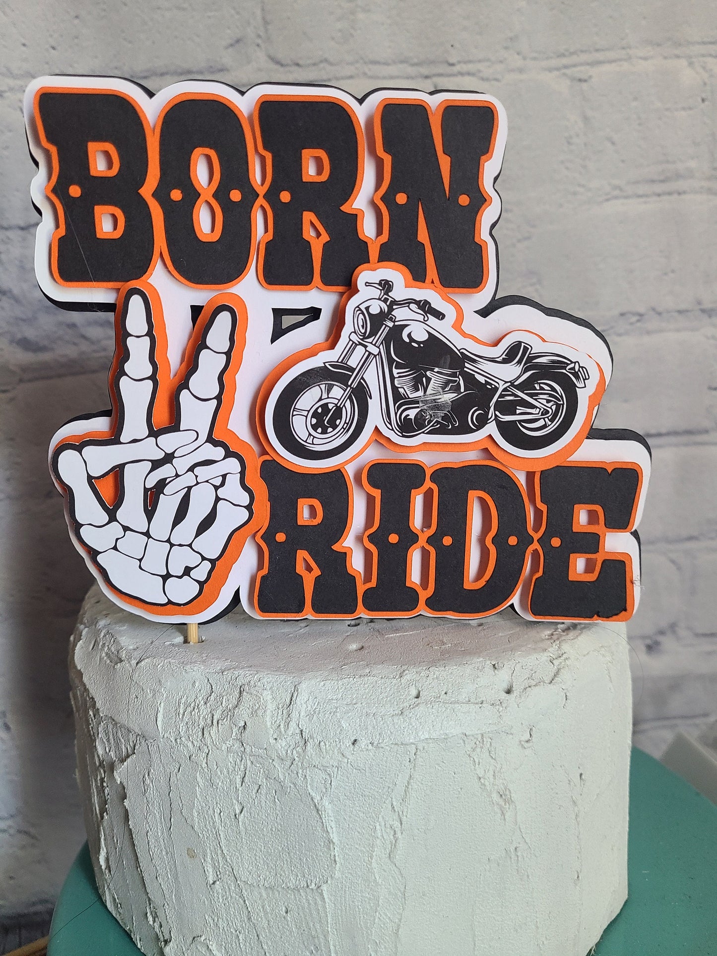 BORN TWO RIDE Born 2 Ride 2nd Birthday Motorcycle birthday